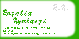 rozalia nyulaszi business card